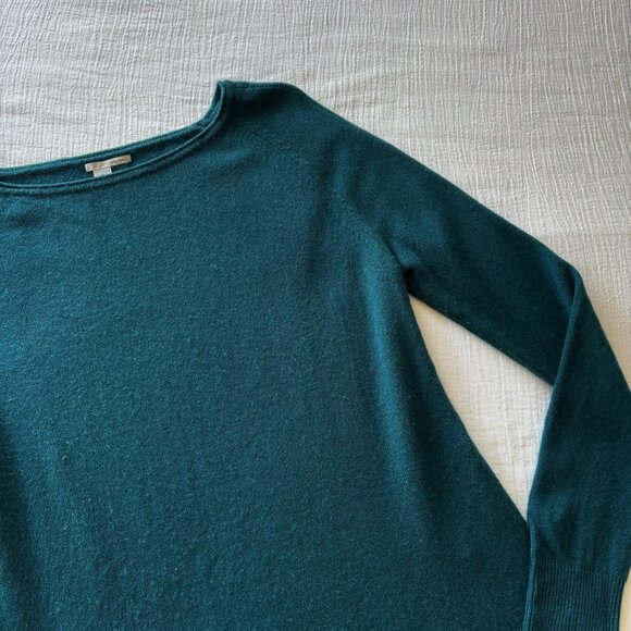 Halogen wool sweater cashmere sweater green - Picture 5 of 10